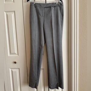 Vintage Votre Nom charcoal gray accent button waist straight leg wool pants
